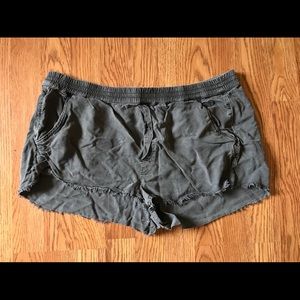 Aerie dark grey light weight elastic shorts